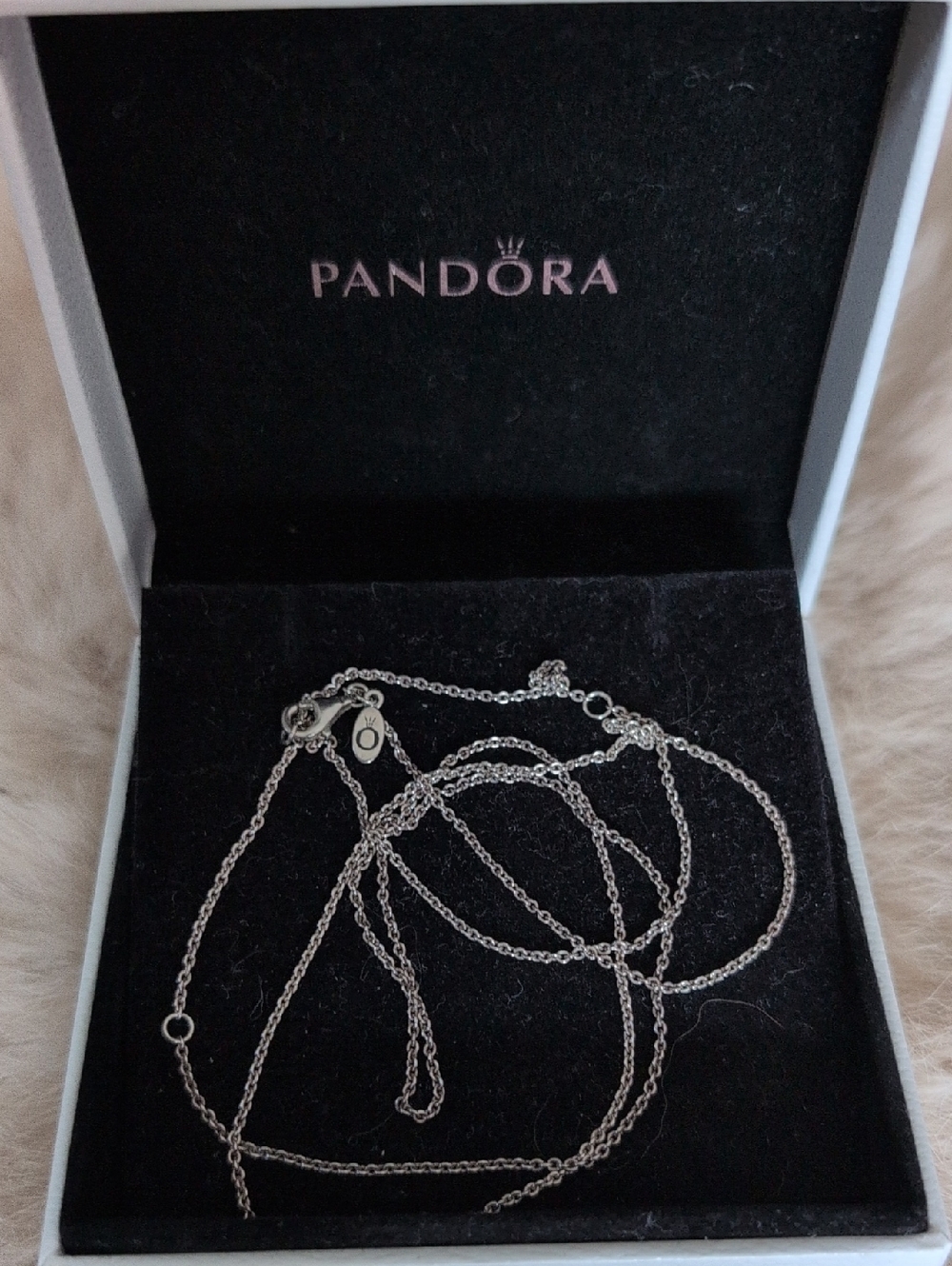 EUC *Rare* Pandora Silver Super Long Chain